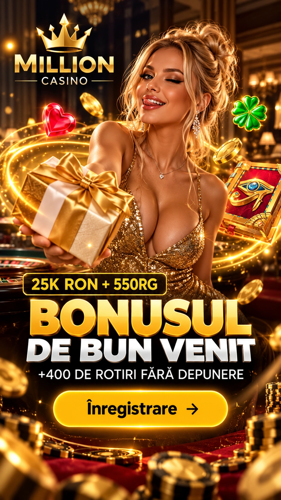 Previzualizare a paginii de prezentare afiliată Million casino